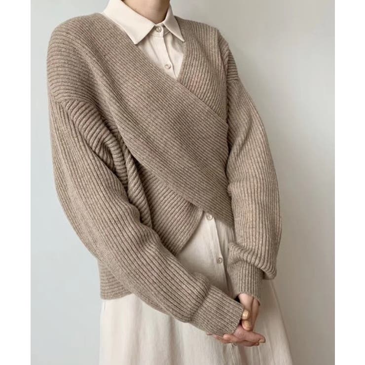 リブクロスニットプルオーバー[品番：ABIW0000684]｜ABITOKYO （アビ