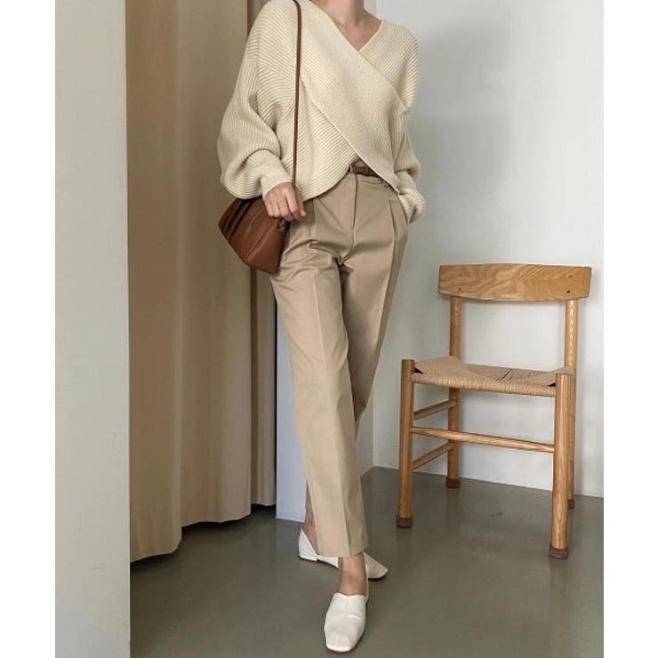 リブクロスニットプルオーバー[品番：ABIW0000684]｜ABITOKYO （アビ