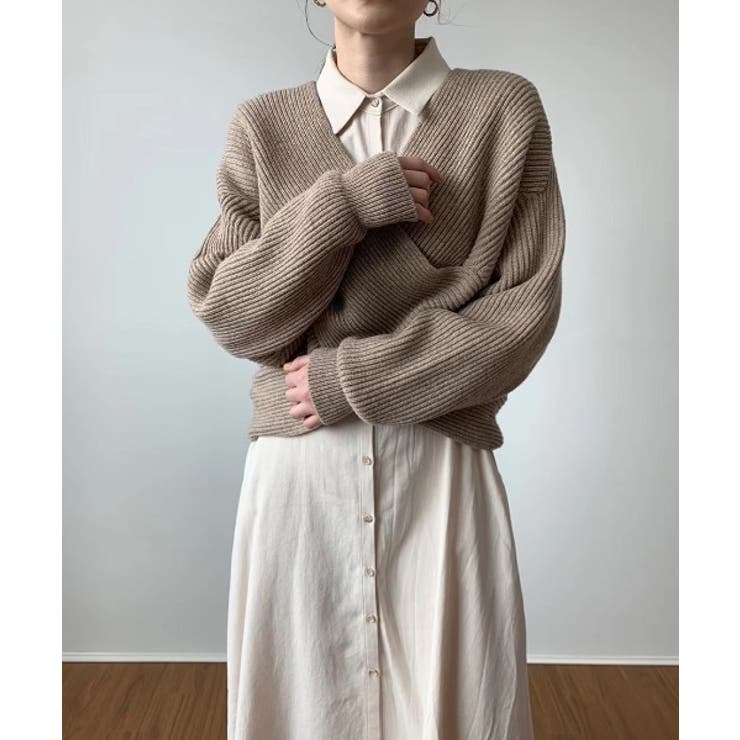 リブクロスニットプルオーバー[品番：ABIW0000684]｜ABITOKYO （アビ