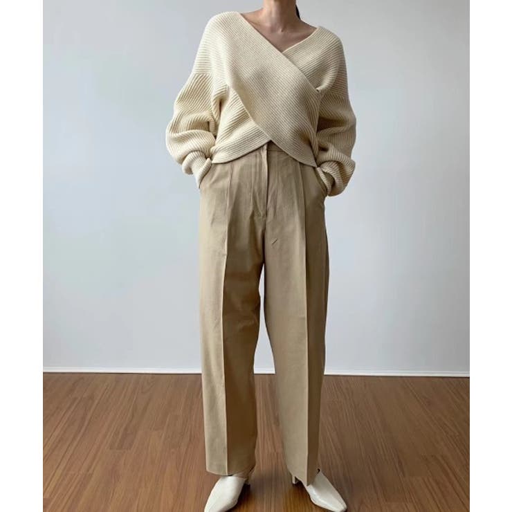 リブクロスニットプルオーバー[品番：ABIW0000684]｜ABITOKYO （アビ