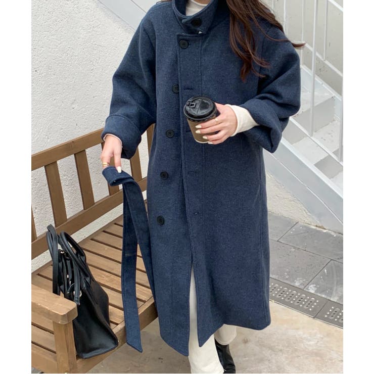♦︎極美品 BY バックタックスリット ロングコート 毛100