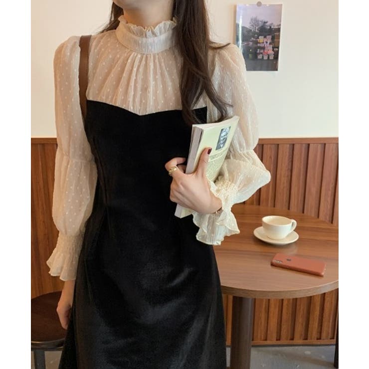 ハイネックフリルレースドッキングワンピース 品番 Abiw Abitokyo アビトーキョー のレディースファッション通販 Shoplist ショップリスト