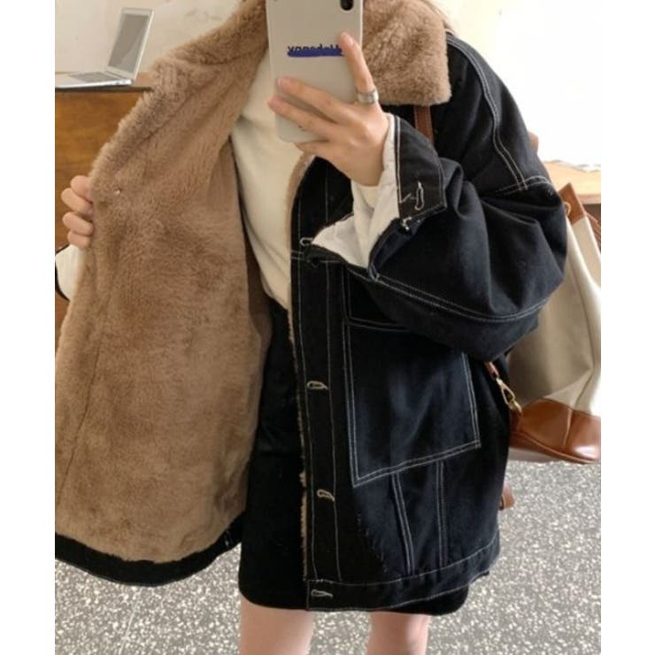 BIGシルエットデニム裏ボアジャケット[品番：ABIW0000760]｜ABITOKYO