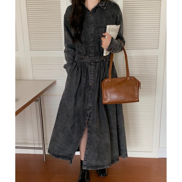 ウエストマークデニム風シャツワンピース 品番 Abiw Abitokyo アビトーキョー のレディースファッション通販 Shoplist ショップリスト