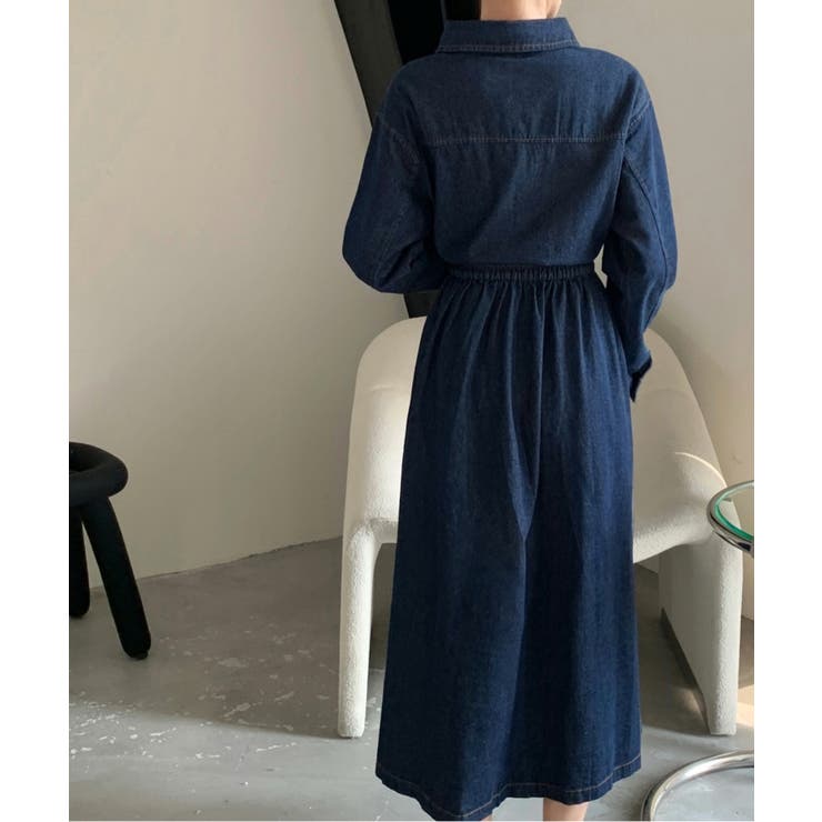 ウエストマークデニム風シャツワンピース 品番 Abiw Abitokyo アビトーキョー のレディースファッション通販 Shoplist ショップリスト