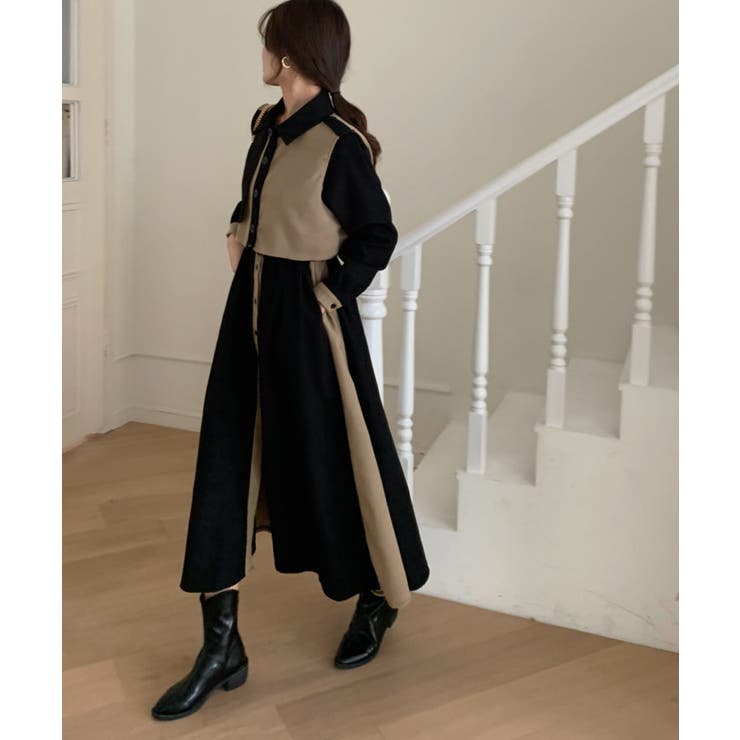 [アクネストゥディオス]25SS★レイヤード ロング ワンピース アクネストゥディオス]25SS☆レイヤード ロング ワンピース
