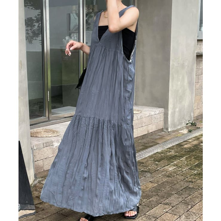 ワッシャーシフォンキャミワンピース[品番：ABIW0009560]｜Diosfront 