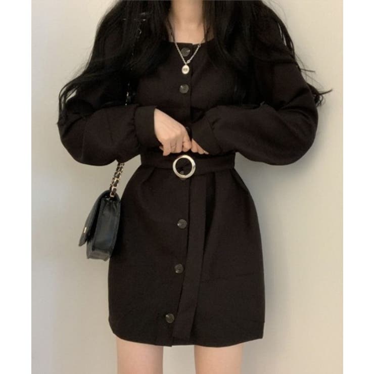 ボリューム袖ウエストベルトワンピース 品番 Abiw Abitokyo アビトーキョー のレディースファッション通販 Shoplist ショップリスト