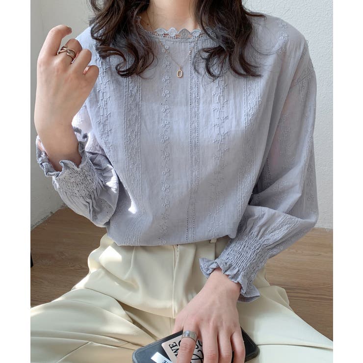 Stylevoice for xxx ブラウス シャツ 2WAYシアーボリューム