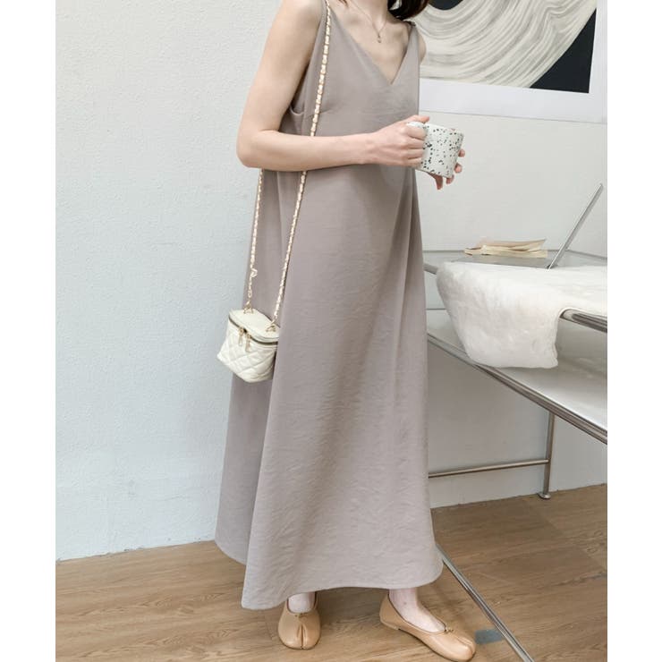 Vネックキャミソールワンピース[品番：ABIW0010928]｜ABITOKYO （アビ