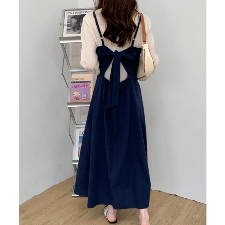 美品✨アーギュ ARGUE リネンバックリボンカフタンワンピース チャコール 美品✨アーギュ ARGUE リネンバックリボンカフタンワンピース