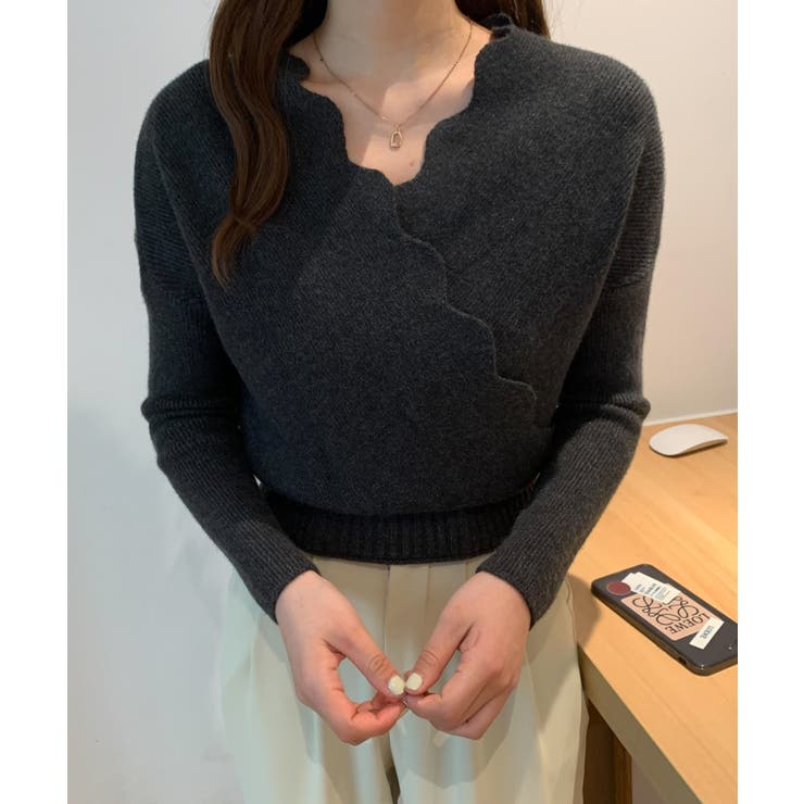 完売♡etre tokyo アンサンブルカシュクールニット アンサンブルニットトップス(F IVORY): トップス │ ETRE TOKYO