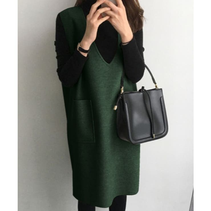 フェイクウールノースリーブvネックワンピース 品番 Abiw Diosfront ディオスフロント のレディースファッション通販 Shoplist ショップリスト
