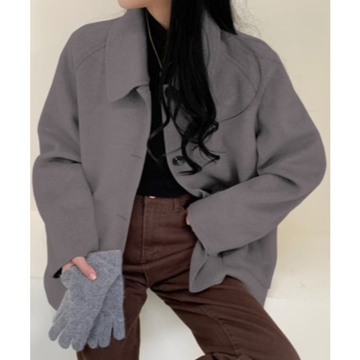 ニットメルトンショート丈チェスターコート 品番 Abiw Diosfront ディオスフロント のレディースファッション通販 Shoplist ショップリスト