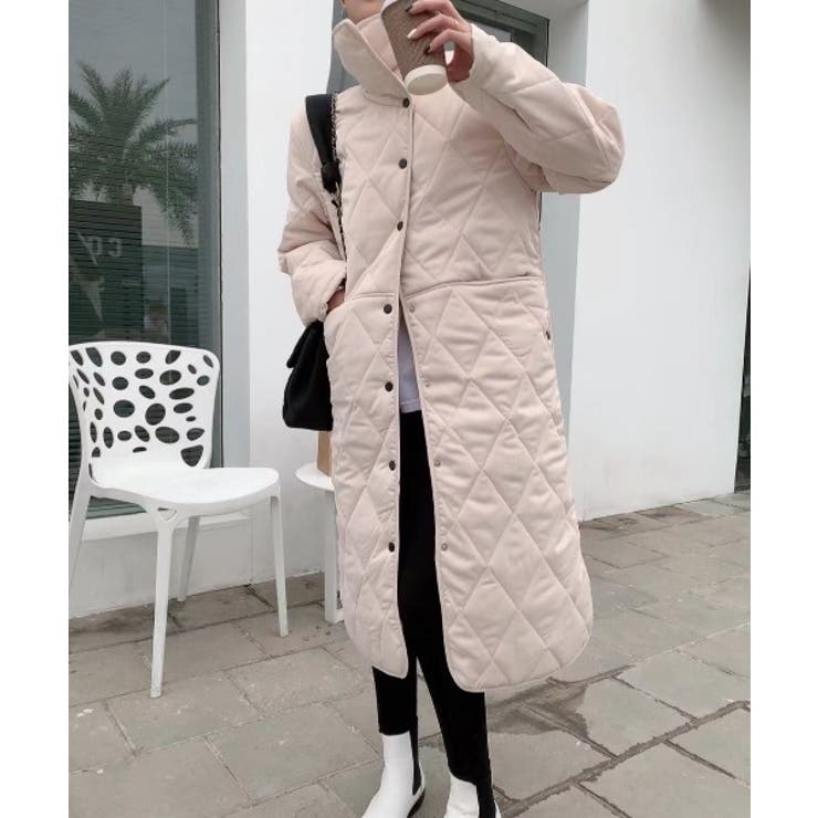 美品◆アルマーニコレッツォーニ ナイロン 中綿 キルティング 52 ロングコート セール】SHIPS any: 〈撥水加工〉中綿 クルーネック