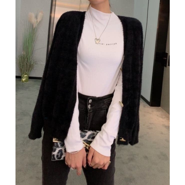 パフスリーブVネックカーディガン[品番：ABIW0009264]｜Diosfront