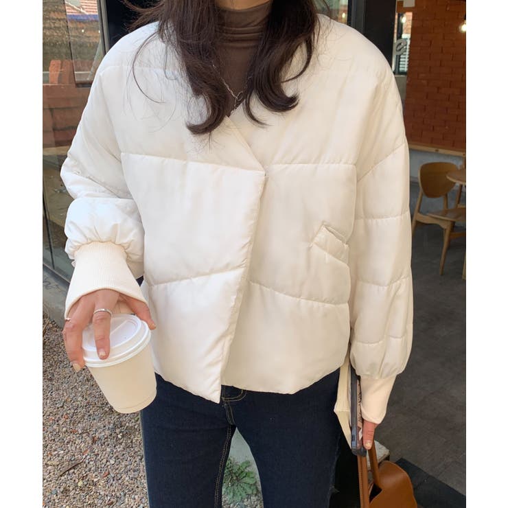 スナップボタンショート丈中綿ブルゾン[品番：ABIW0001439]｜Diosfront