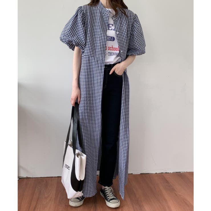予約商品】ギンガムチェックニットミニワンピース – Darich