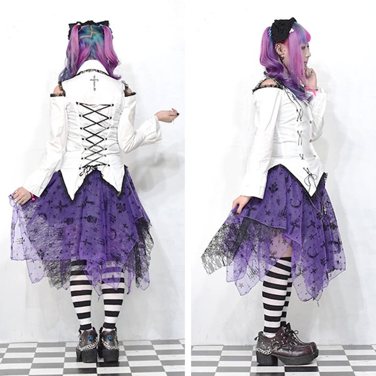 ACDC RAG エーシーディーシーラグ ゴスロリ ロリータ系 シャツブラウス ACDC RAG エーシーディーシーラグ GOTHICシャツ ゴシック ゴス