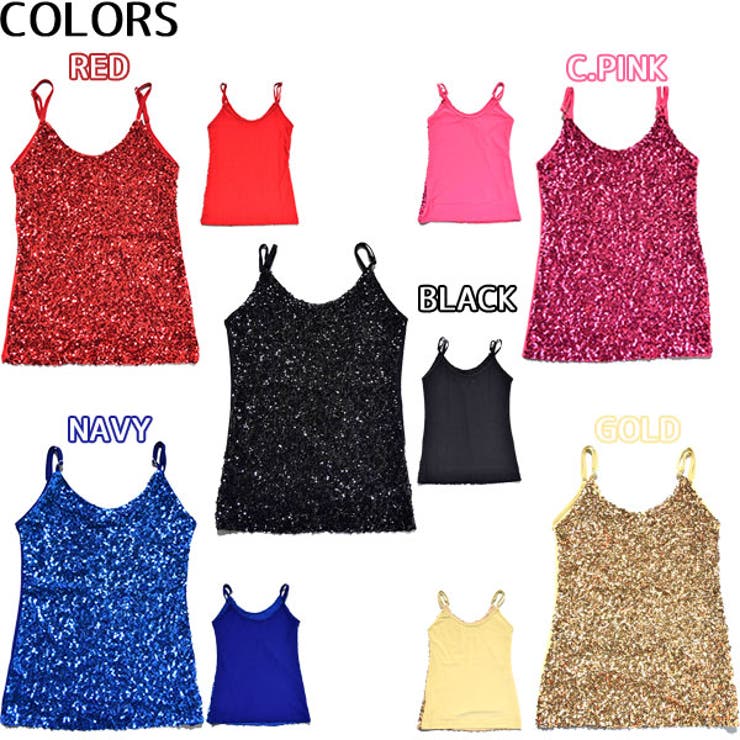 スパンコールキャミ 品番 Acdw Acdcrag エーシーディーシーラグ のレディースファッション通販 Shoplist ショップリスト