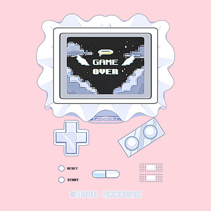 ゲームオーバー/サブカル/天使界隈/原宿系/水色界隈/ファッション/レディース