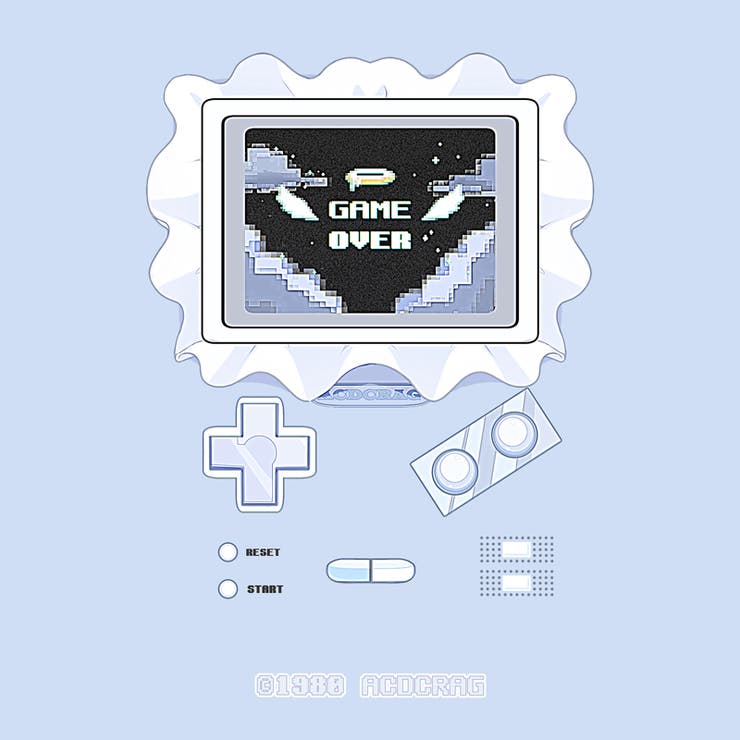 ゲームオーバー/サブカル/天使界隈/原宿系/水色界隈/ファッション/レディース