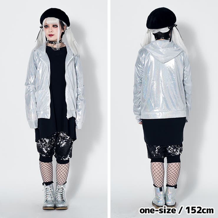 ラメジップパーカー メタリック パーカー[品番：ACDW0001607]｜ACDCRAG