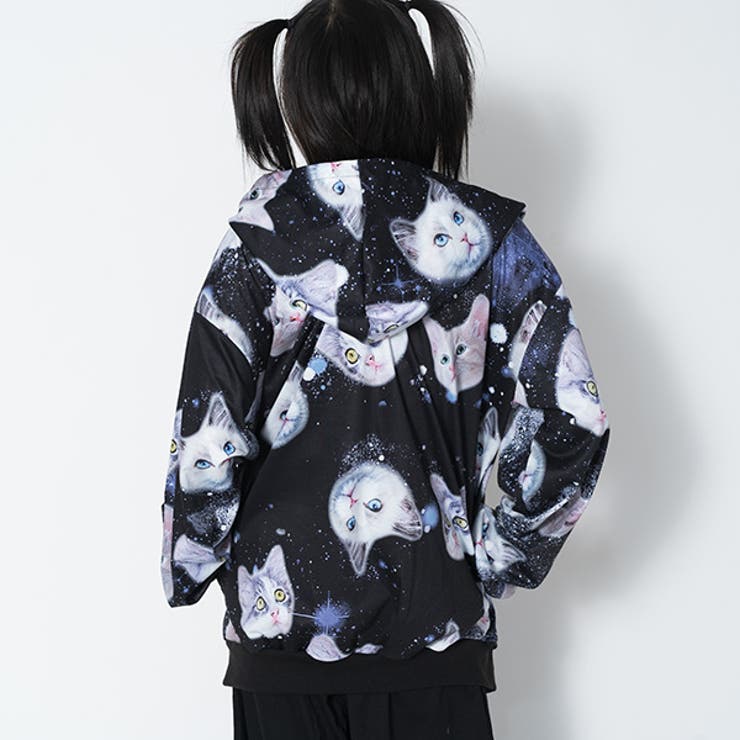 パーカー/原宿系/ファッション/レディース/猫/大きいサイズ/派手/かわいい