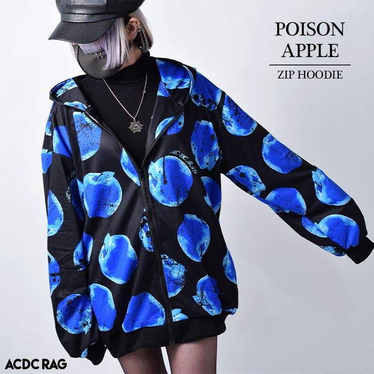 リンゴ ZIP BIGパーカー[品番：ACDW0002214]｜ACDCRAG（エーシー