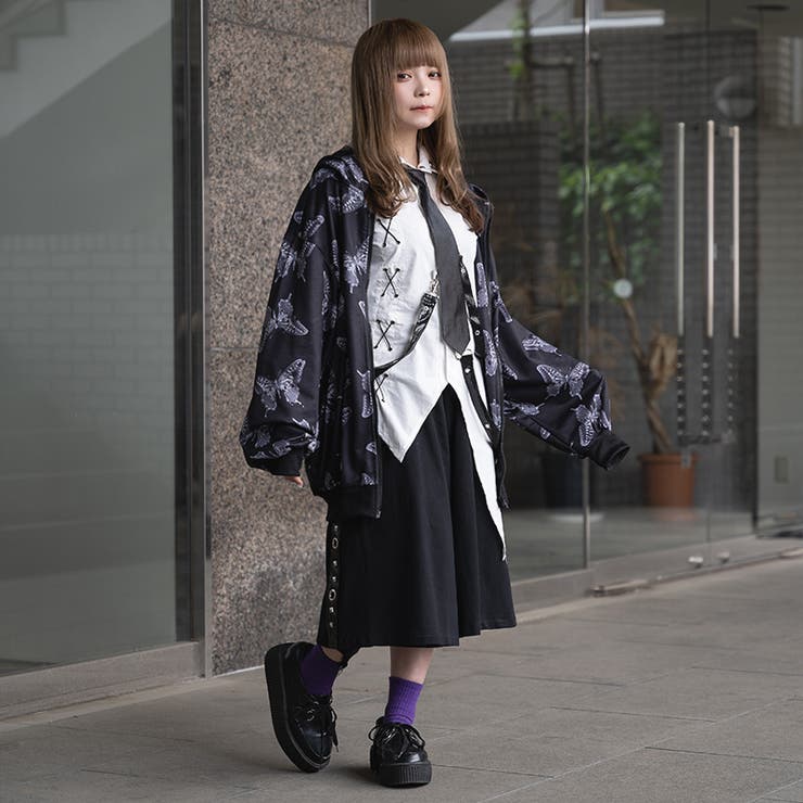 バタフライ BIG ZIPパーカー | ACDCRAG | 詳細画像14 