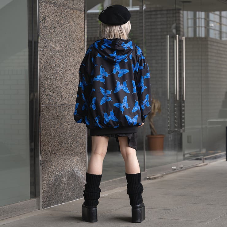 バタフライ BIG ZIPパーカー | ACDCRAG | 詳細画像6 