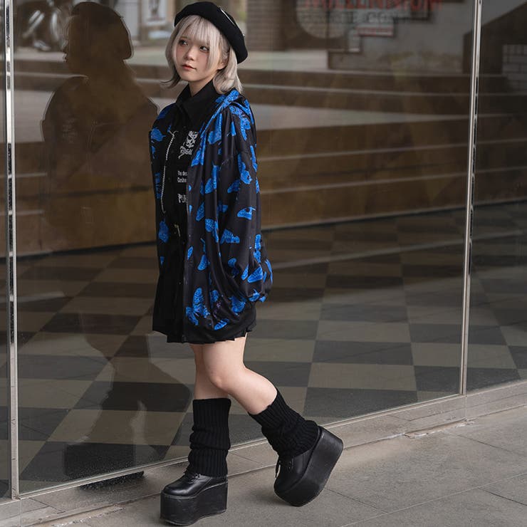 バタフライ BIG ZIPパーカー | ACDCRAG | 詳細画像8 