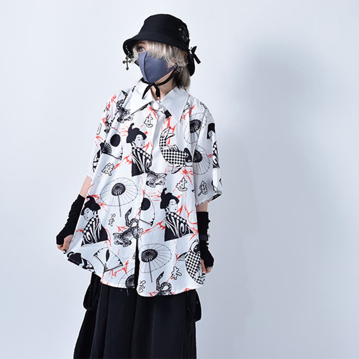 カブキシャツ 和柄 原宿系 品番 Acdw Acdcrag エーシーディーシーラグ のレディースファッション通販 Shoplist ショップリスト