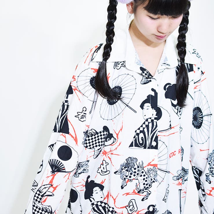 シャツ/原宿系/ファッション/病みかわいい/レディース/大きいサイズ/派手/かわいい