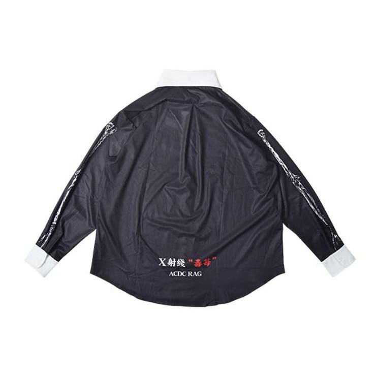 シャツ/長袖/ビッグサイズ/原宿系/骸骨/病み/かわいい/病みかわいい/パンク/ロック