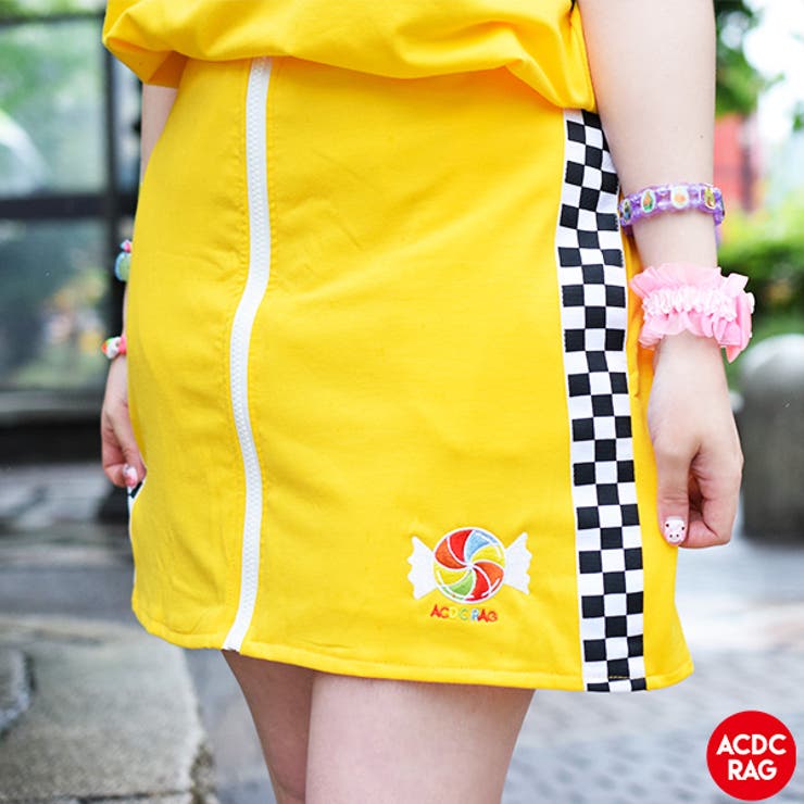 POPキャンディ チェックタイトスカート スカート[品番