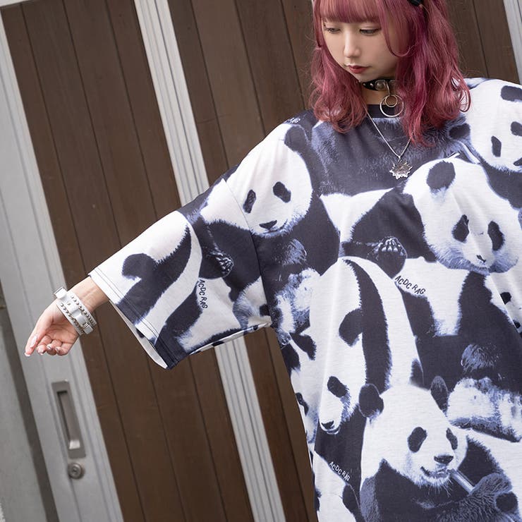 Tシャツ/原宿系/パンダ/ダンス衣装/衣装/ファッション/レディース