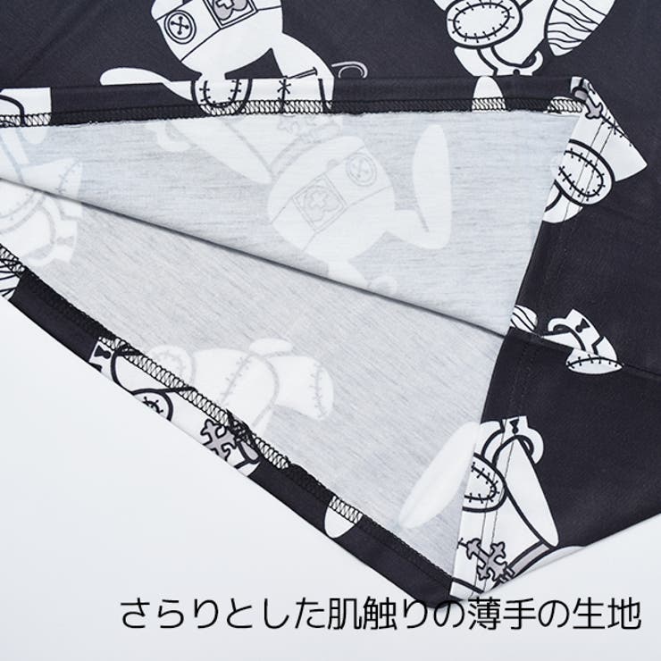Tシャツ/半袖/ビッグサイズ/原宿系/バニー/病み/かわいい/病みかわいい/パンク/ロック