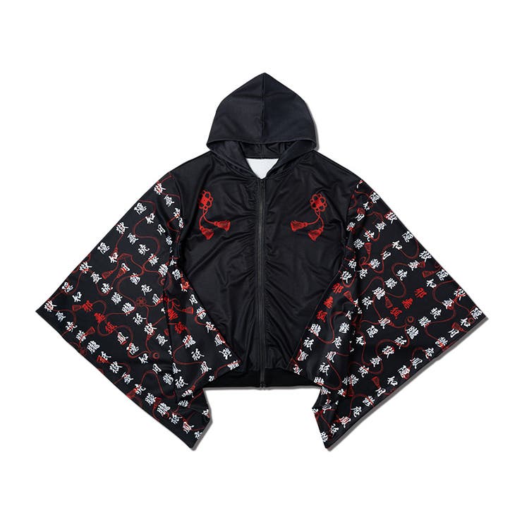 キモノ風 ZIPパーカー＆パンツ ジュバク キモノZIPパーカー パーカー[品番：ACDW0002391