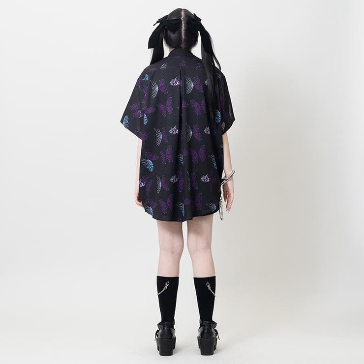 シャツ/原宿系/ファッション/レディース/バタフライ/病みかわいい