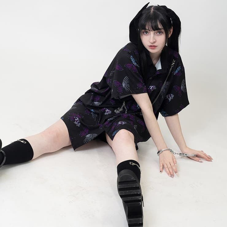 シャツ/原宿系/ファッション/レディース/バタフライ/病みかわいい