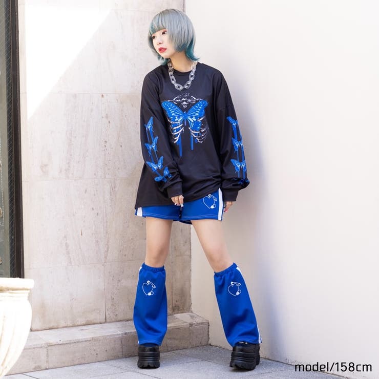安心 ジャージショートパンツ ネイビー[品番：ACDW0002619