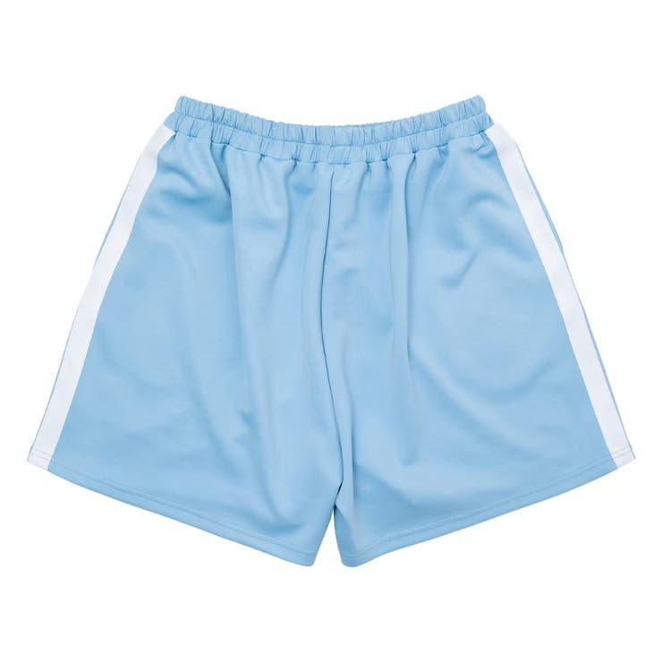 プラスサイズ]安心 ジャージショートパンツ パステルブルー[品番