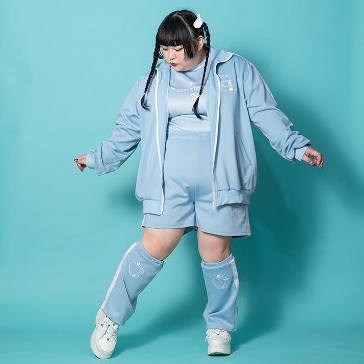 安心 ジャージショートパンツ パステルブルー[品番：ACDW0002941
