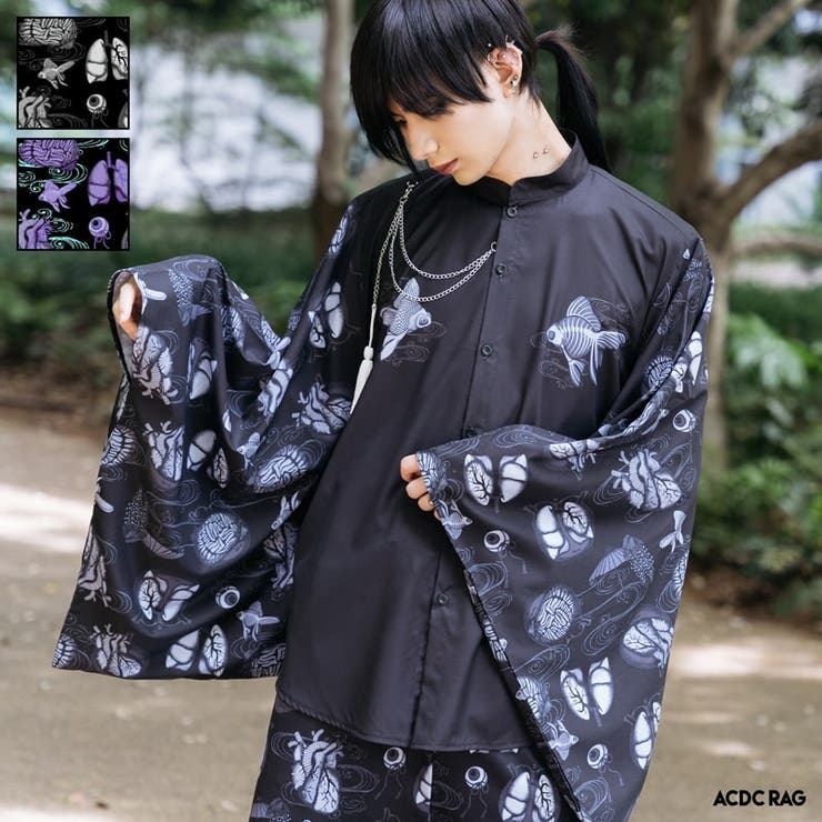 をち水 キモノシャツ 長袖[品番：ACDW0002445]｜ACDCRAG