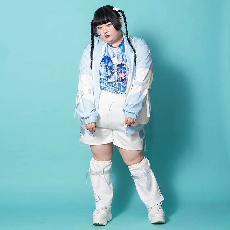 プラスサイズ/原宿系/ファッション/ジャージ/パステル/天使界隈/レディース