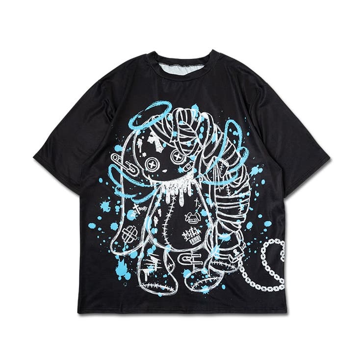 Tシャツ/原宿系/パンク/サイバー/病みかわいい/ファッション/レディース
