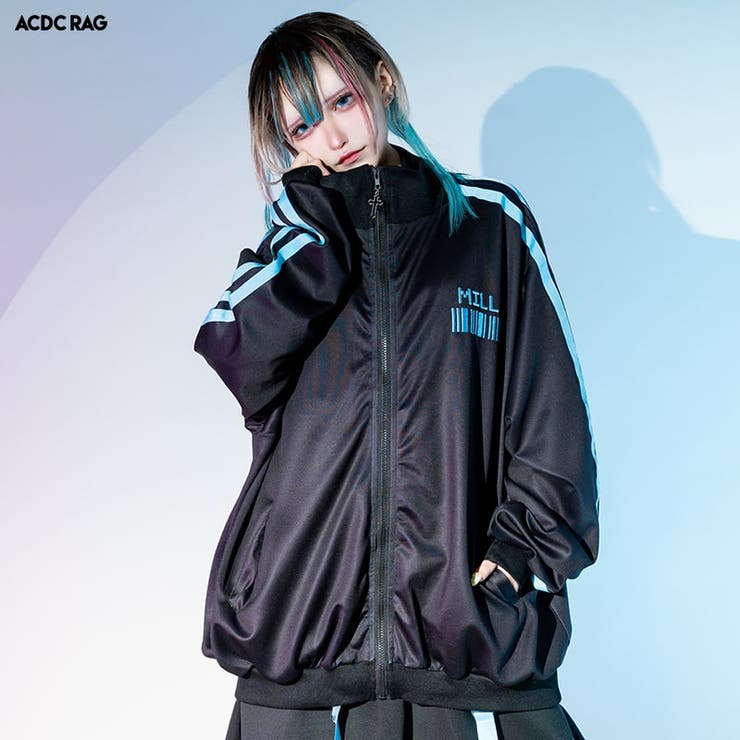 オリジナル ACDCRAG上下ジャージセット （BLOODミル ジャージジャケット トップス