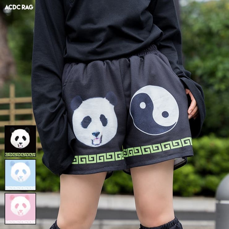 期間限定 数量限定 パンダチャイナ ショートパンツ ショーパン[品番：ACDW0002583 ゲームセンター・ゲームカード