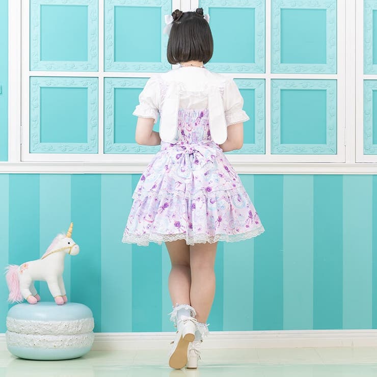 Christian Dior ユニコーン柄 ワンピース 6（110） SweetMagicalユニコーン ワンピース PU[品番：ACDW0002650